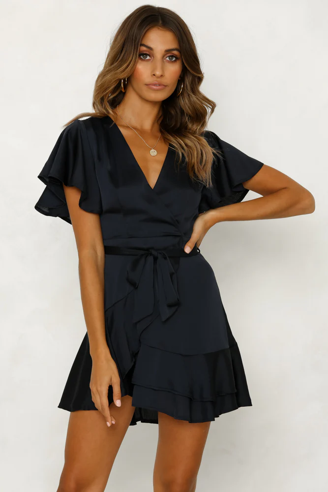 So Yesterday Dress Navy