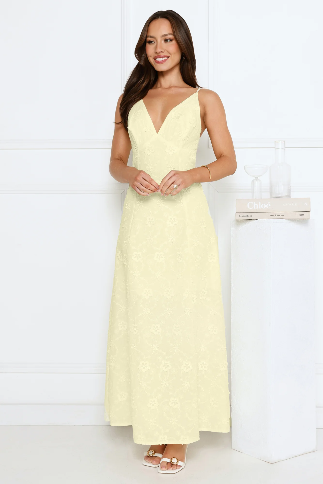 Soft Moonbeam Maxi Dress Yellow