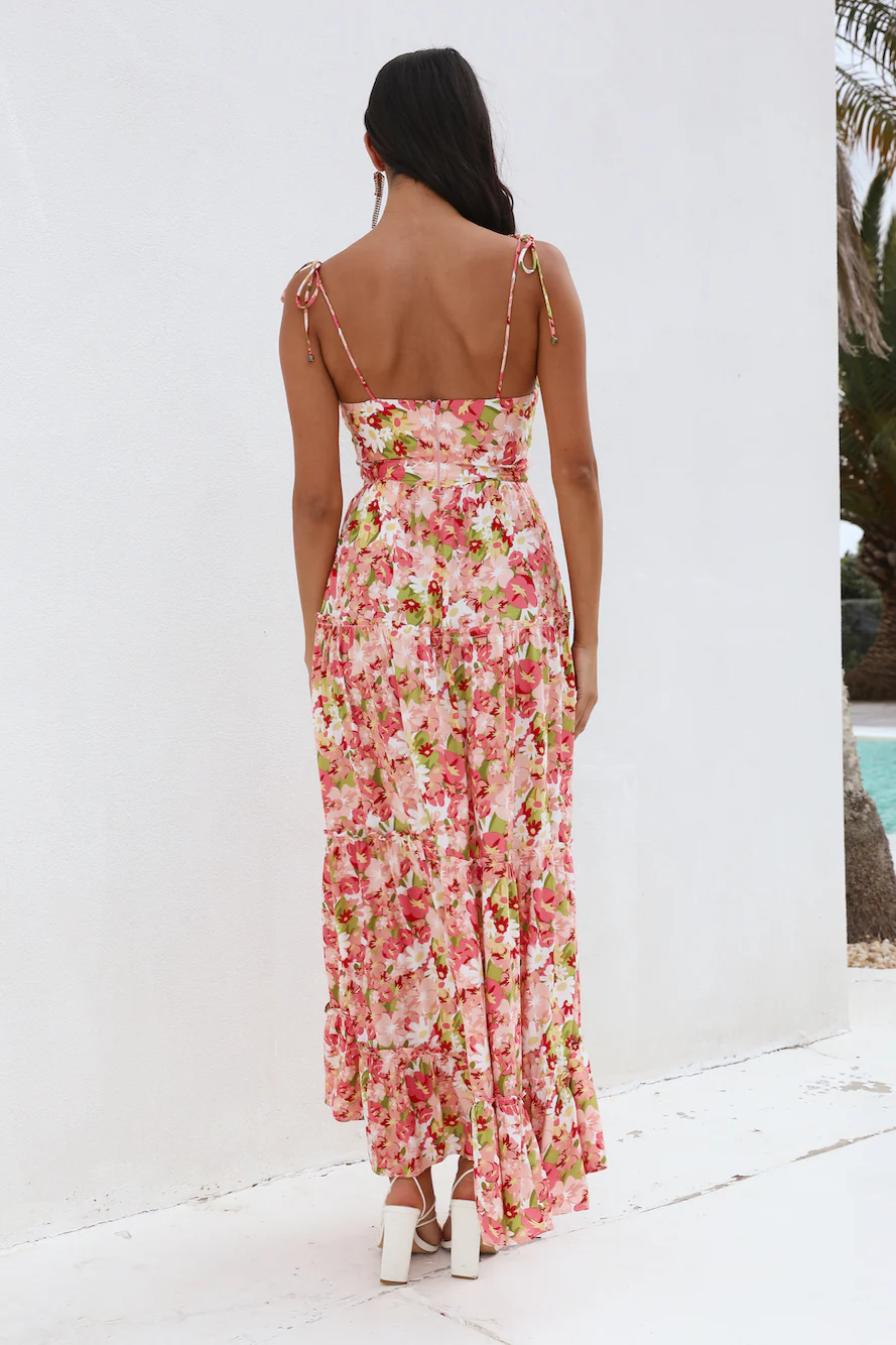 Sunset Pictures Maxi Dress Pink
