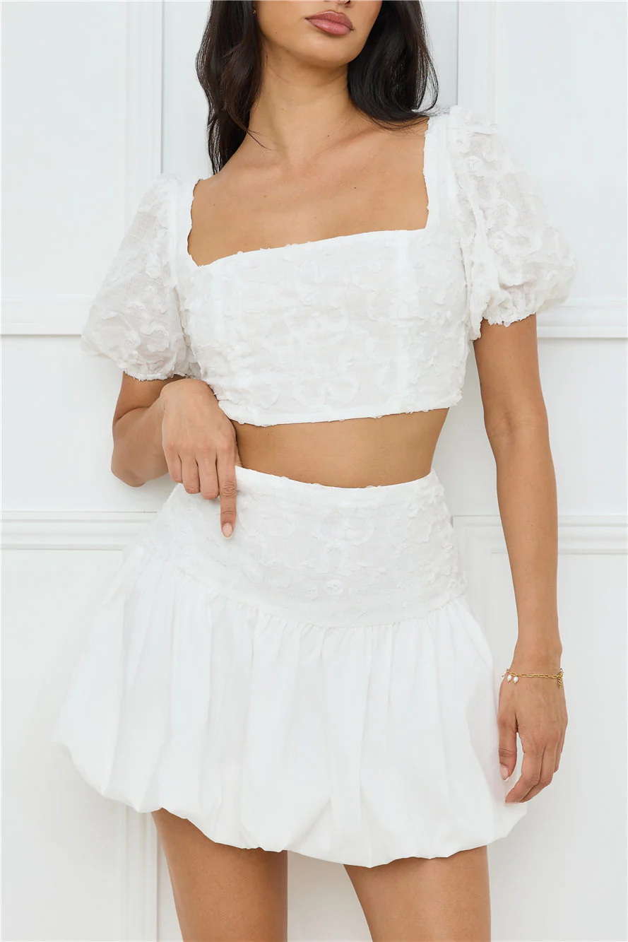 Tangerine Tease Set White