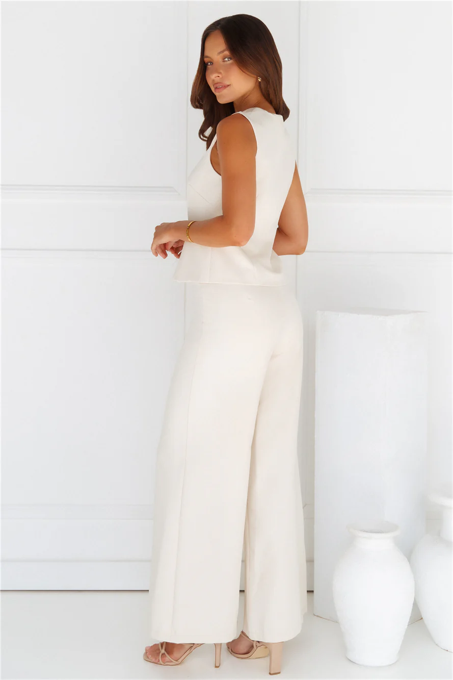 Tailored 'Fit Vest Beige