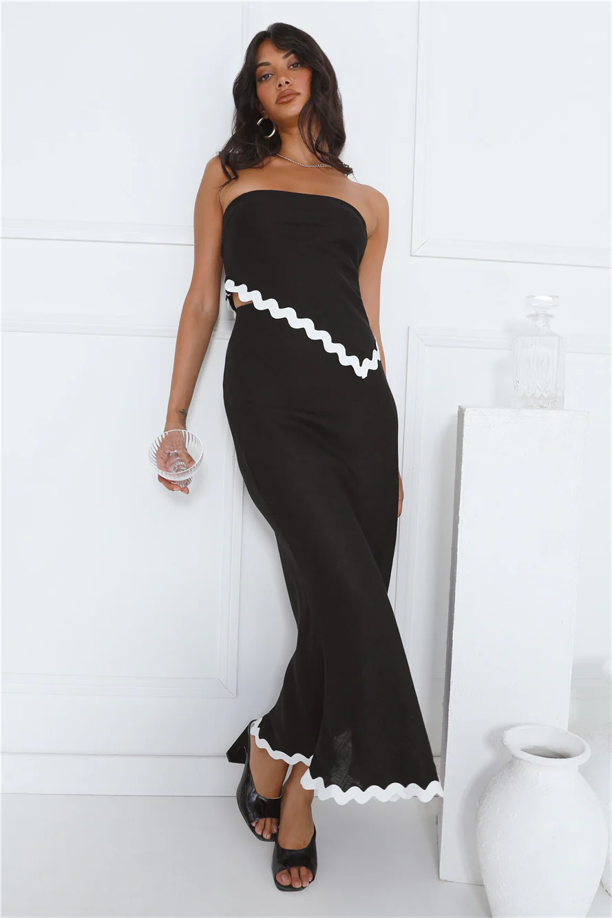 Touch Of Sass Maxi Skirt Black