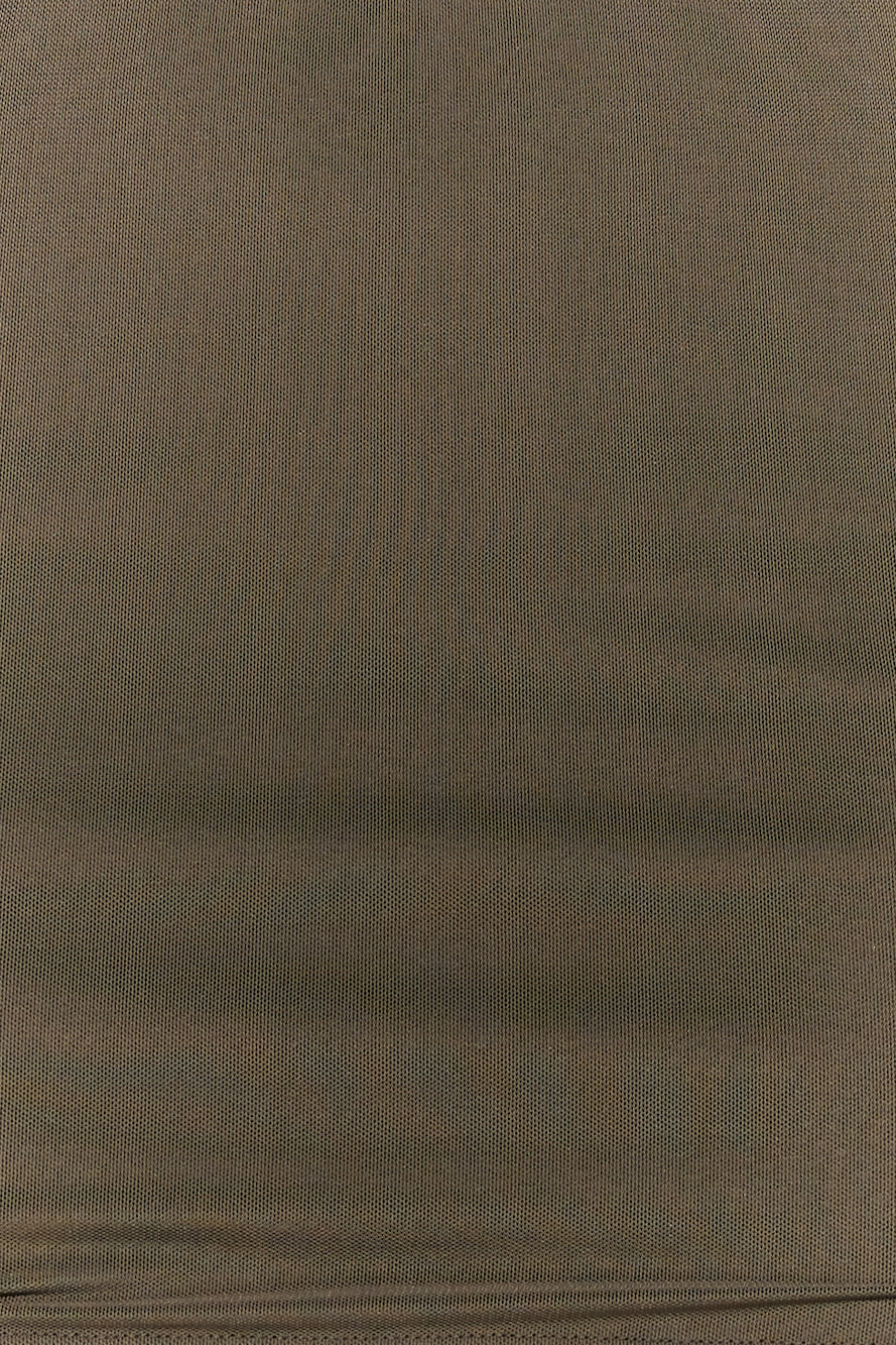 Trends In The City Mesh Mini Skirt Khaki