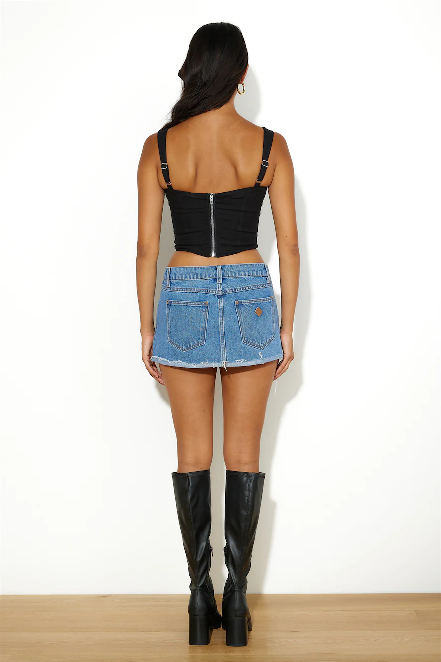 Super Stylish Crop Top Black