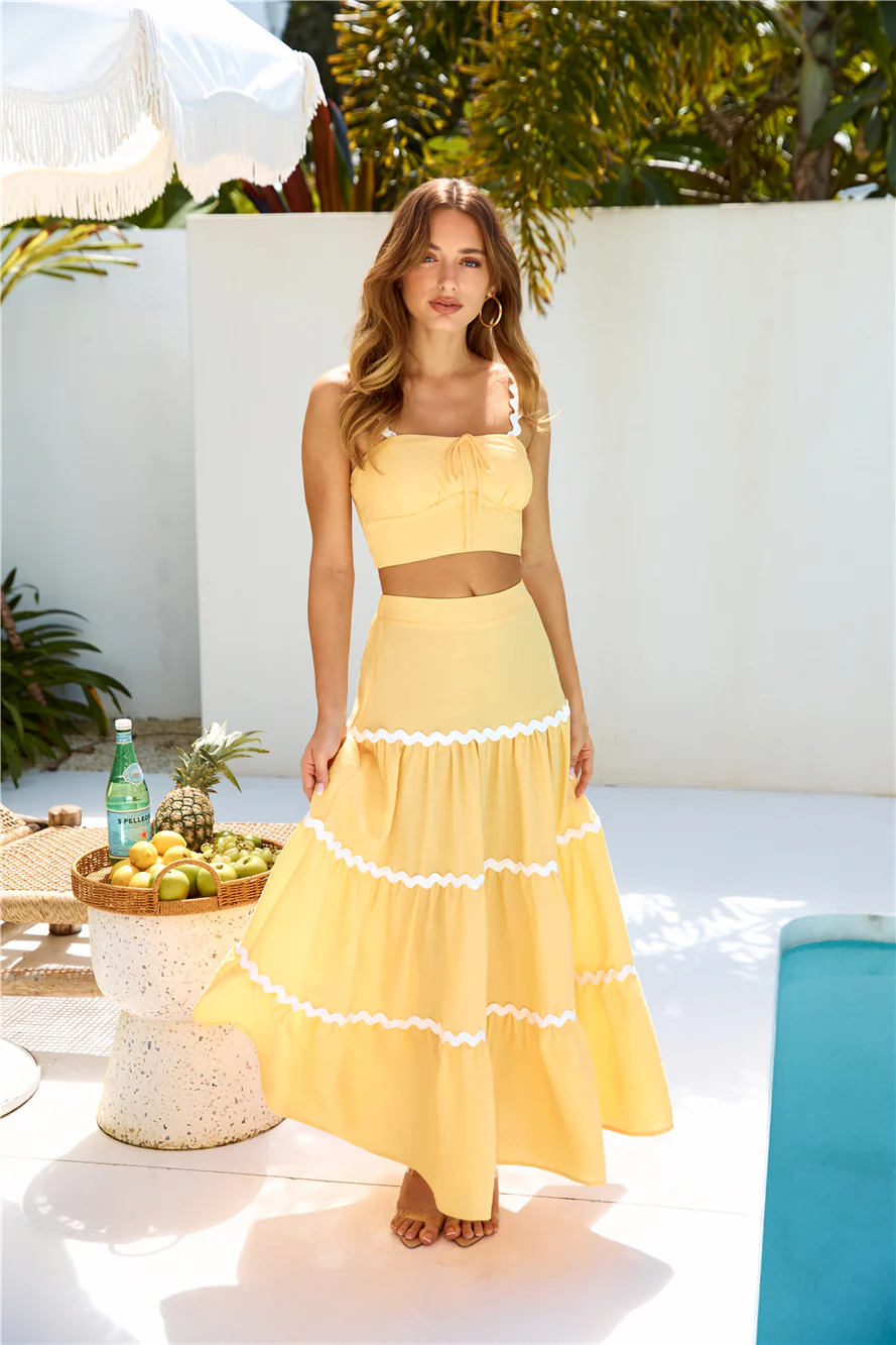 Sway One Way Crop Top Orange