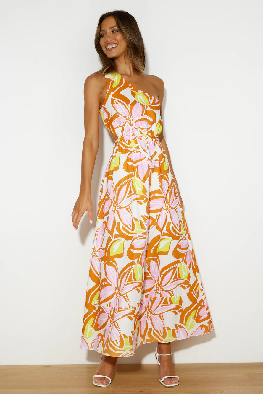 Vacation Mood Maxi Dress Orange