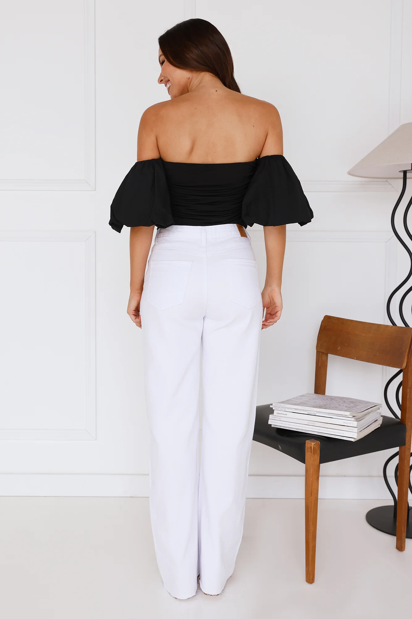 Trendsetter Style Off Shoulder Top Black