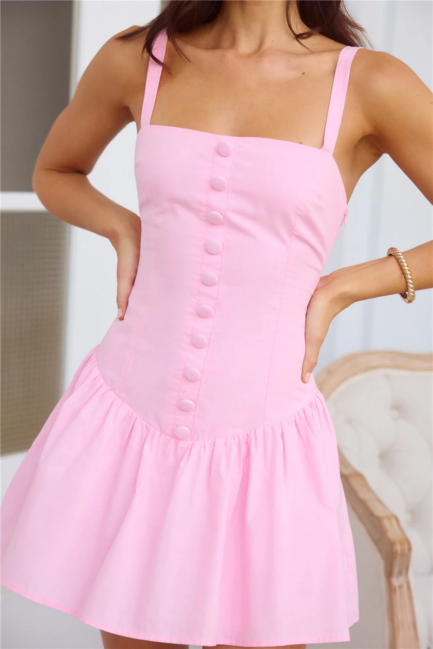 Sunset To Sunrise Mini Dress Blush