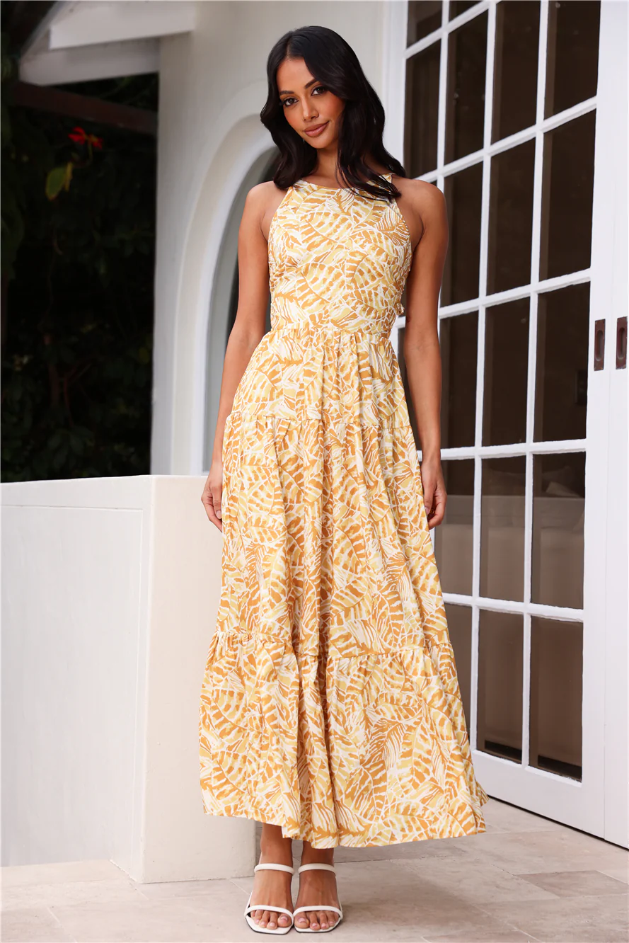 She's Feeling Great Maxi Dress Yellow