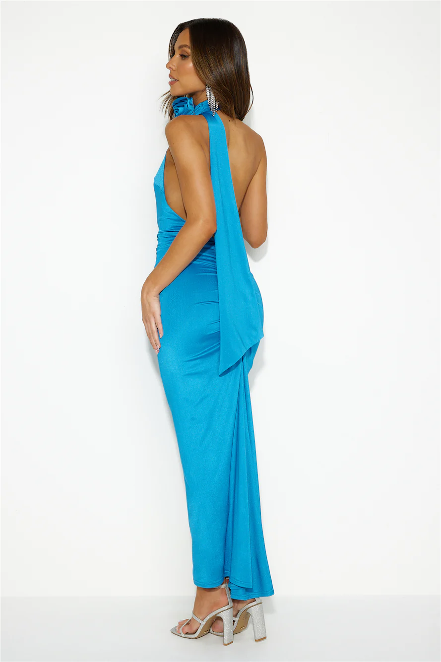 Sweet Charming Maxi Dress Blue