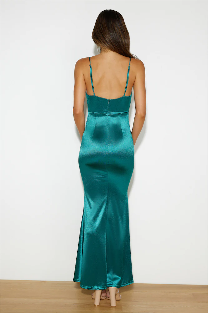 VIP Entrance Maxi Dress Green
