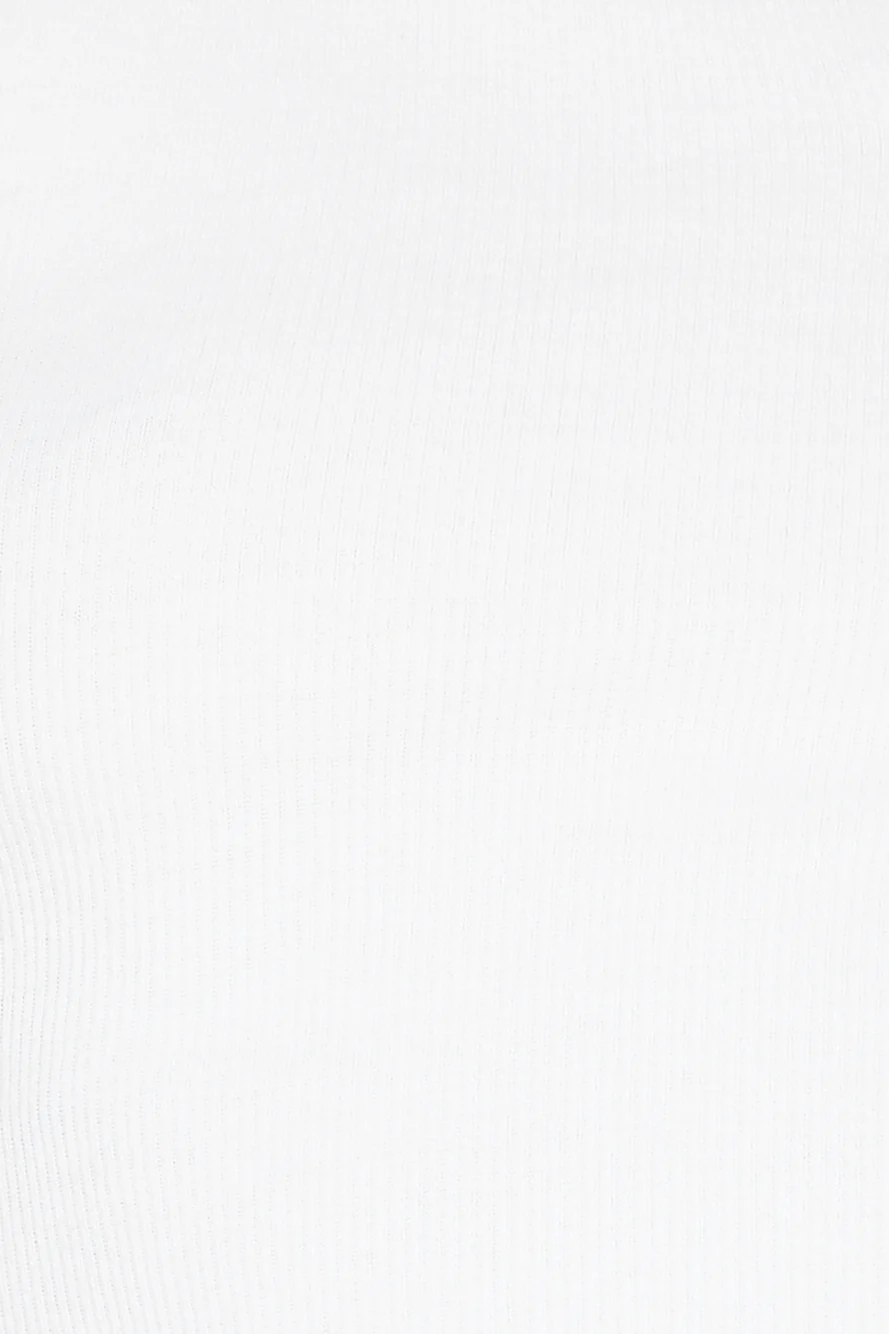 Touch Of Gold Crop Top White