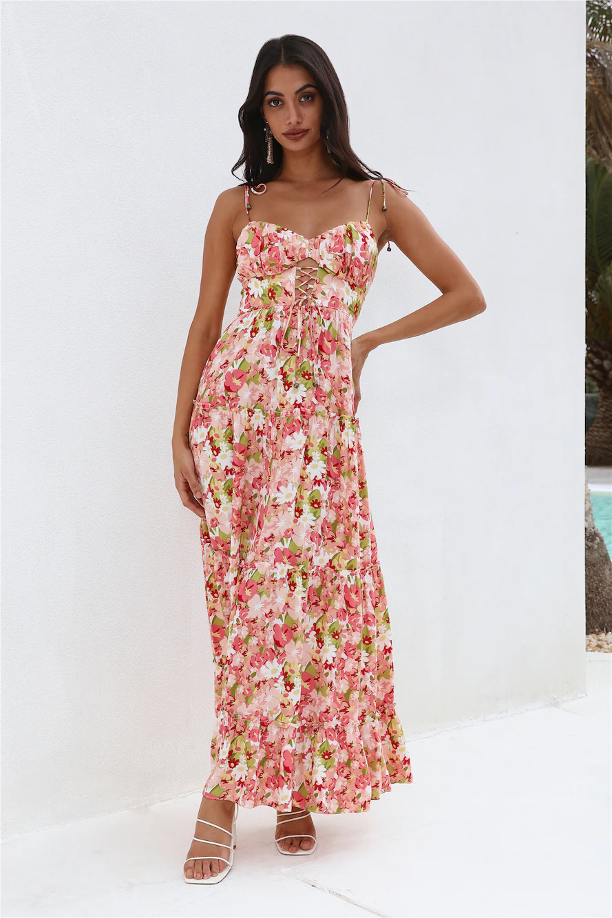 Sunset Pictures Maxi Dress Pink