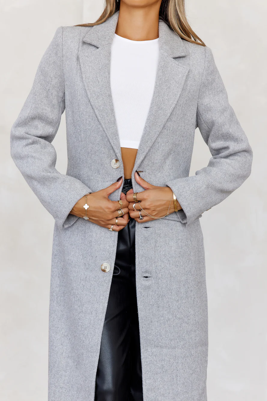 Secret Crush Coat Grey Marle