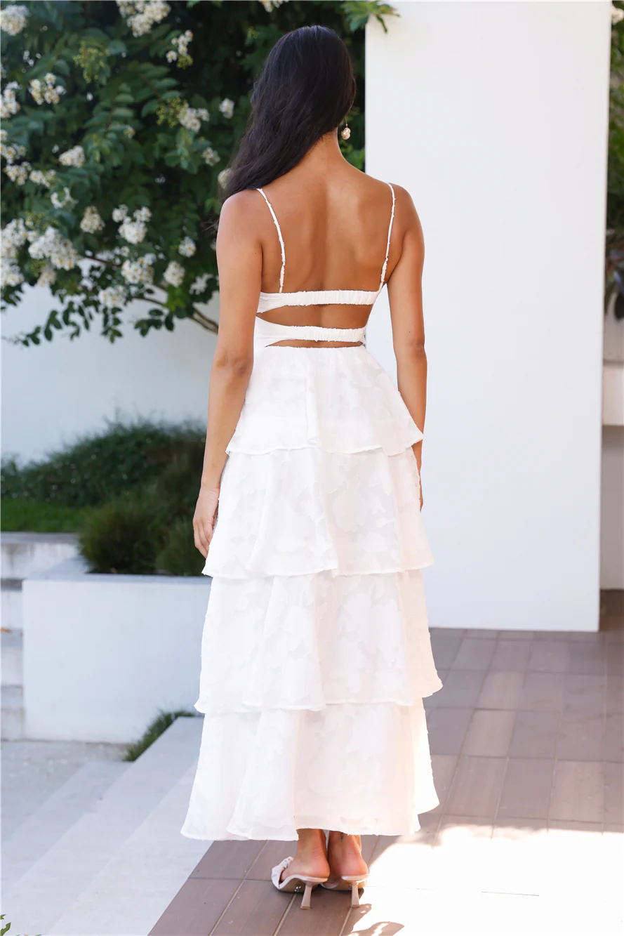 Thriving Now Maxi Dress White