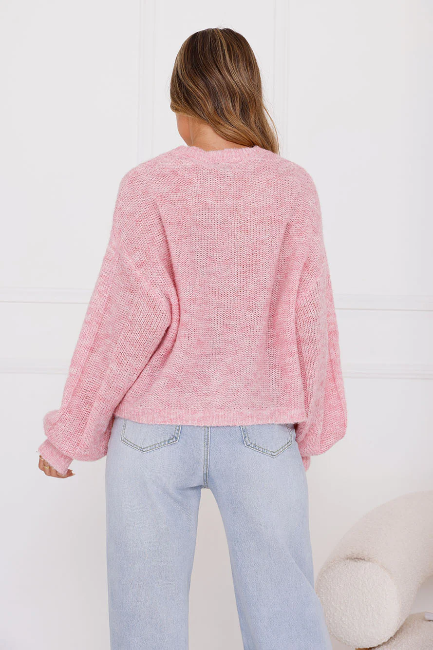 Sweater Weather Knit Pink