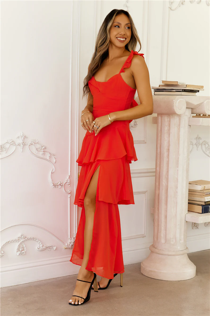 Trailblazing Maxi Dress Red
