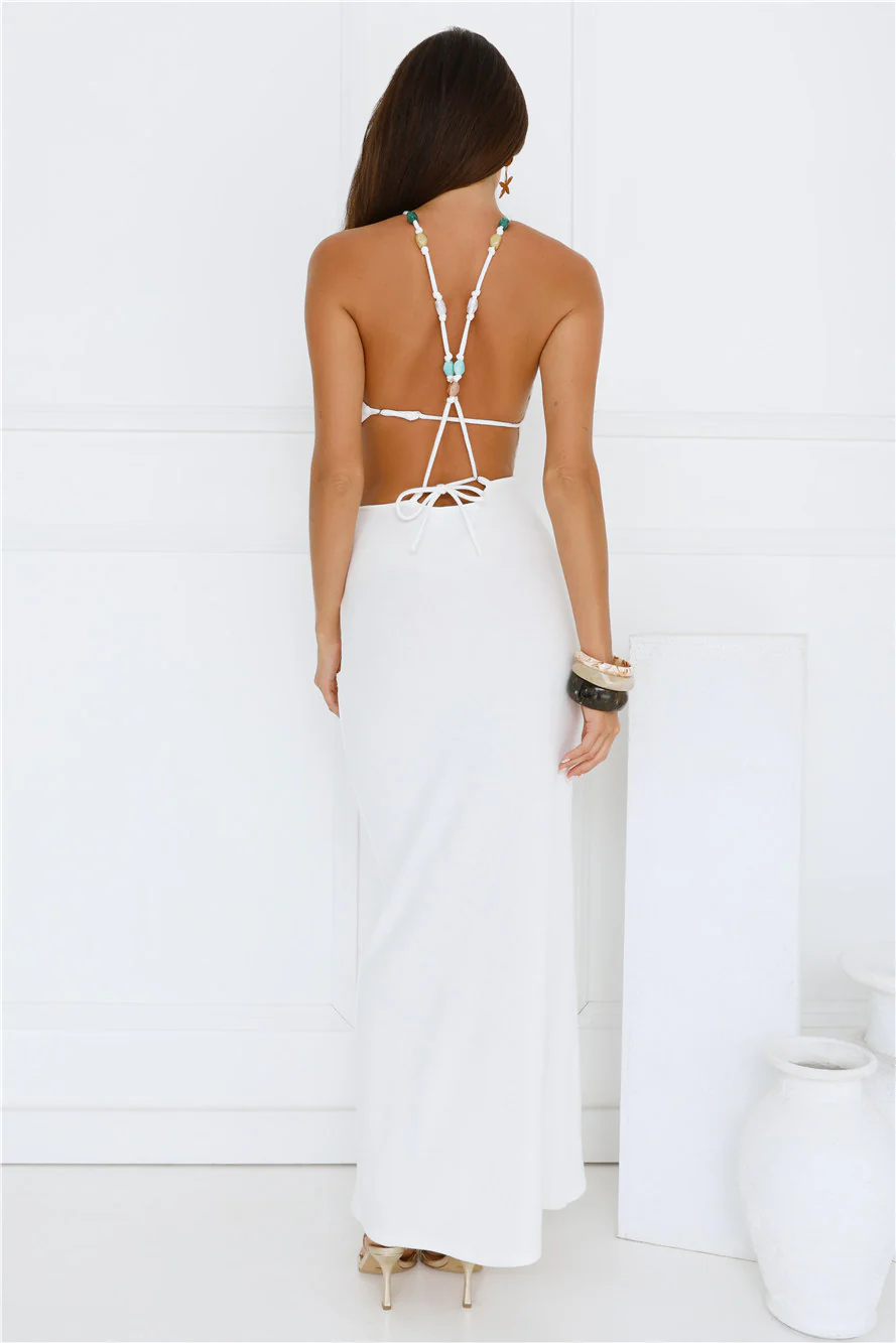 Tropiluxe Maxi Dress Cream