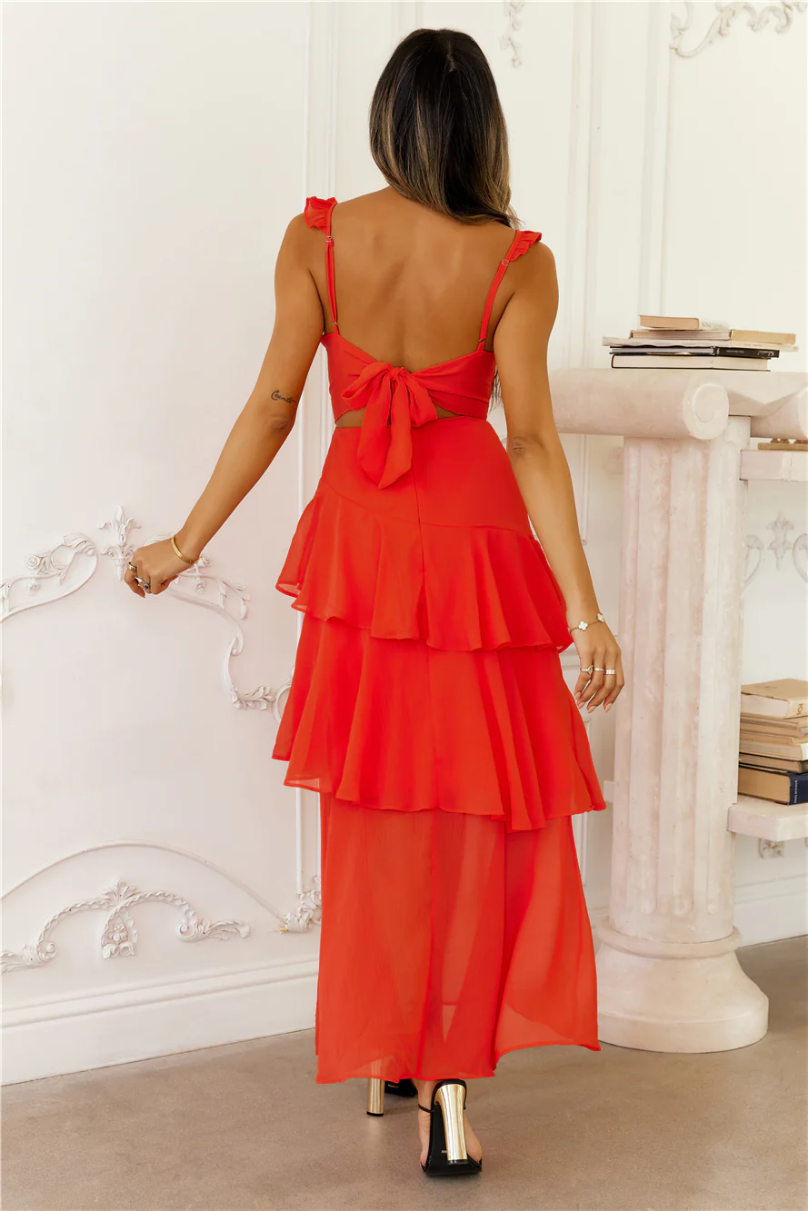Trailblazing Maxi Dress Red