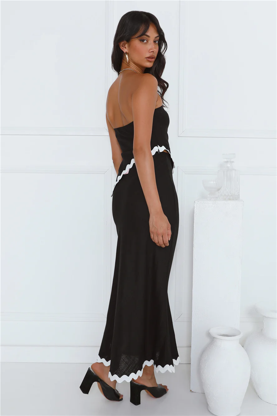 Touch Of Sass Maxi Skirt Black