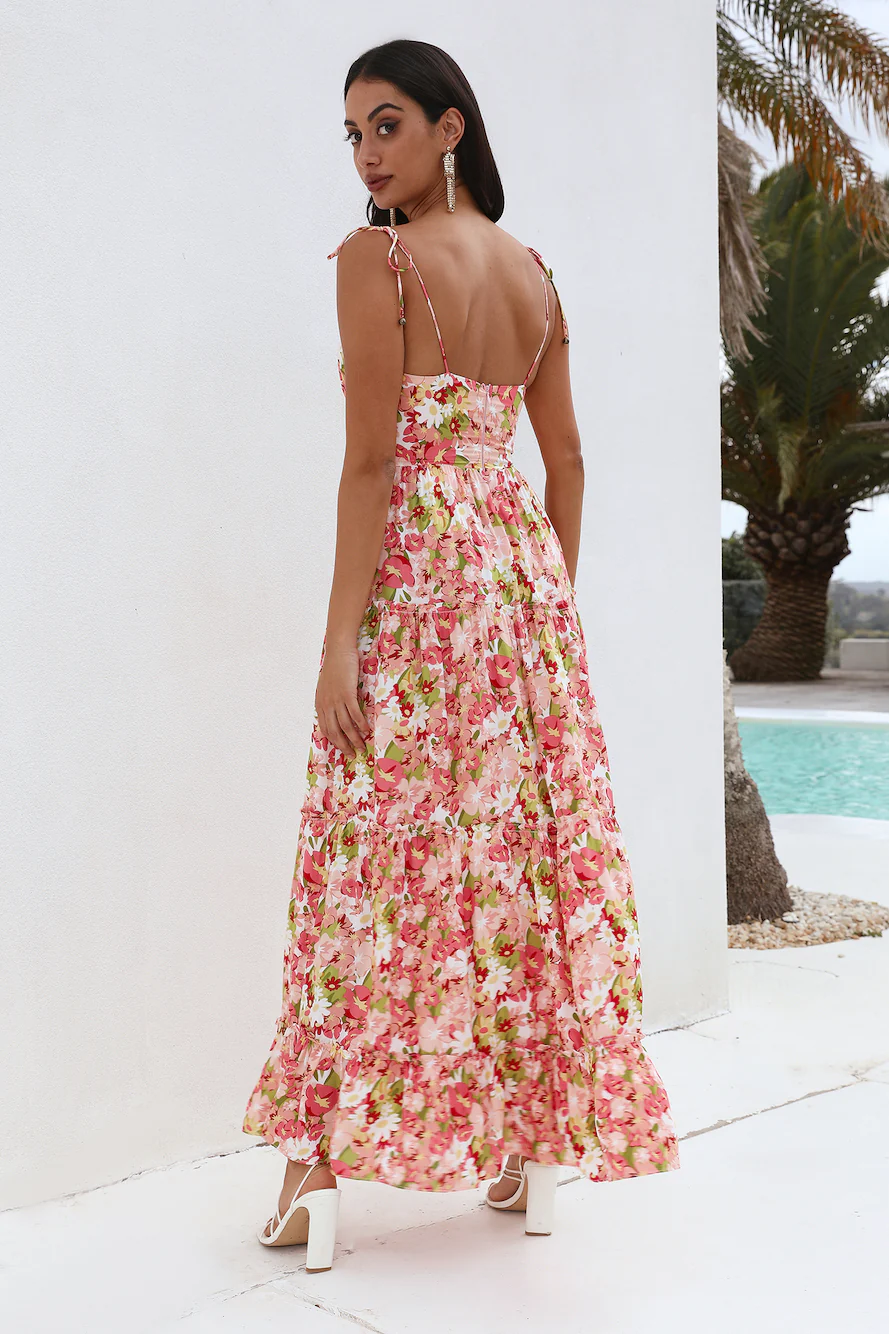Sunset Pictures Maxi Dress Pink