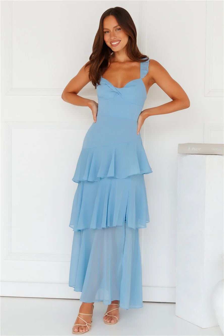 Trailblazing Maxi Dress Blue