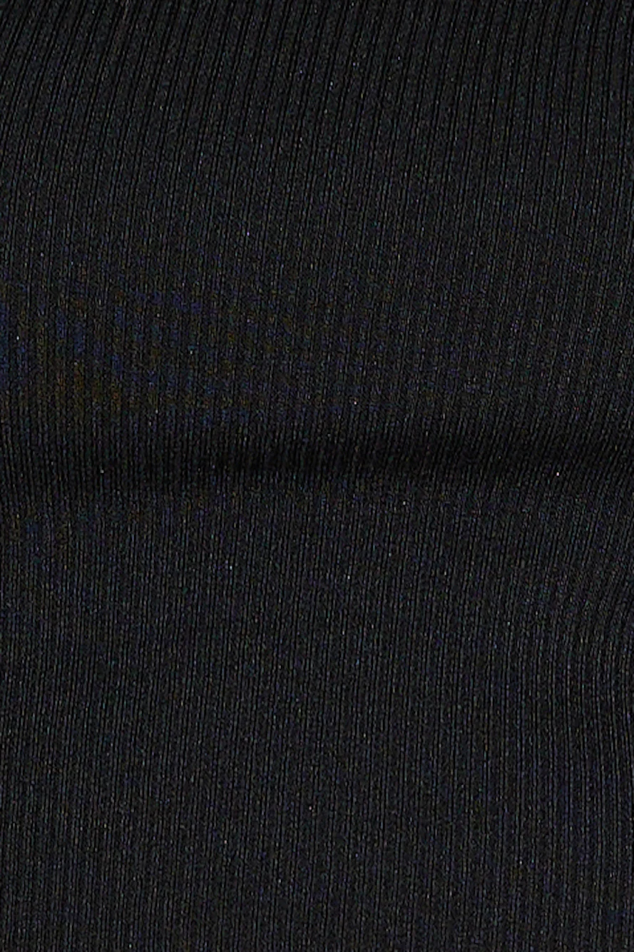 Touch Of Gold Crop Top Black