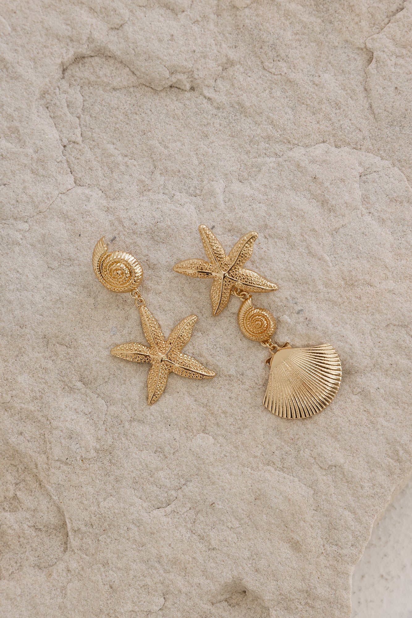 Shore Treasure Earrings Gold