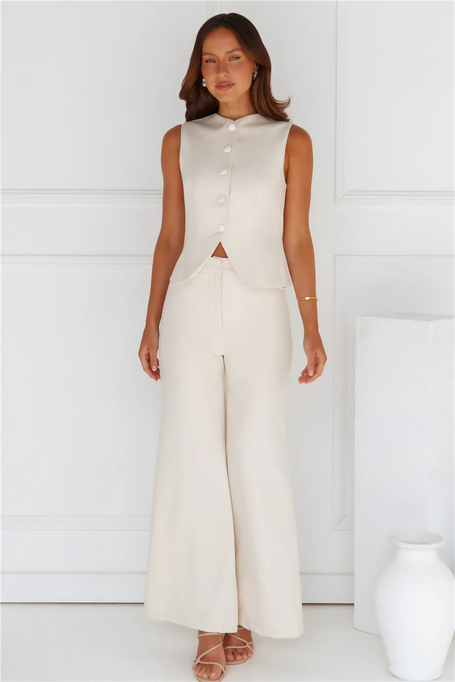 Tailored 'Fit Vest Beige