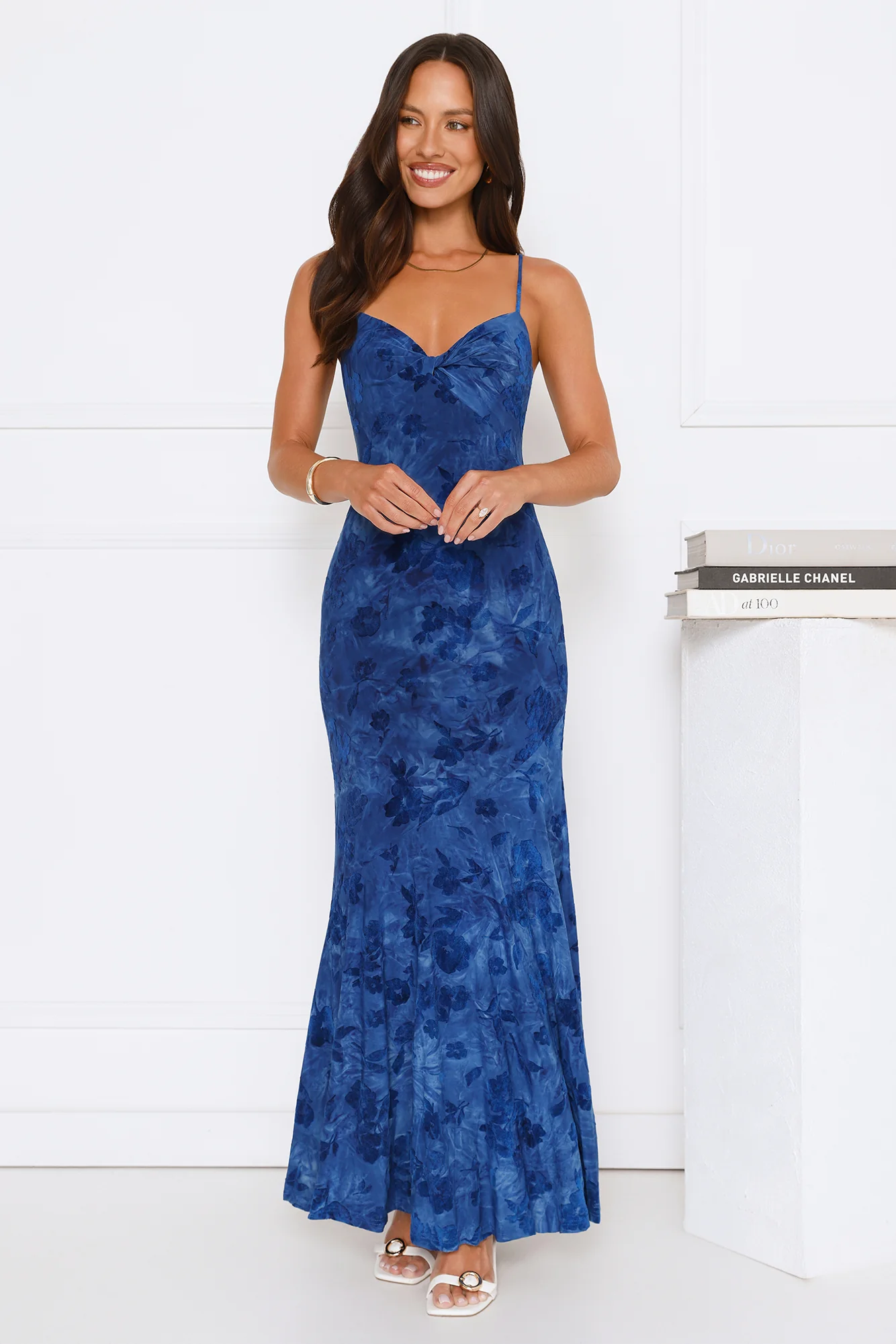 She’s A Wildflower Maxi Dress Blue