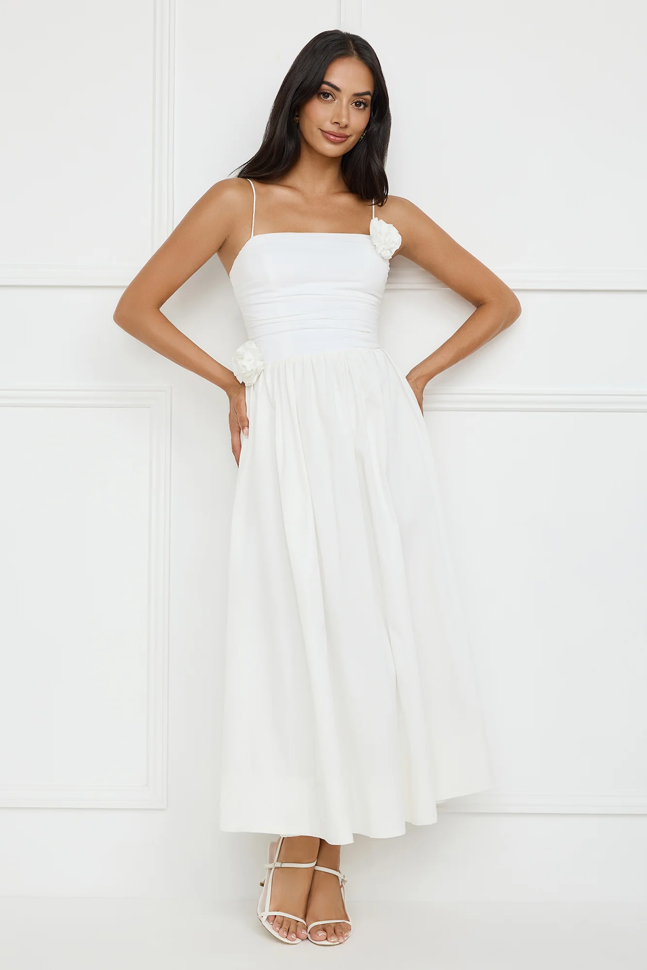 Trendsetter's Way Maxi Dress White