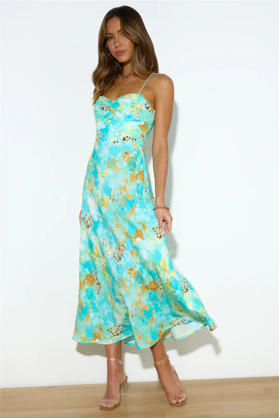 She's The Fun Maxi Dress Teal