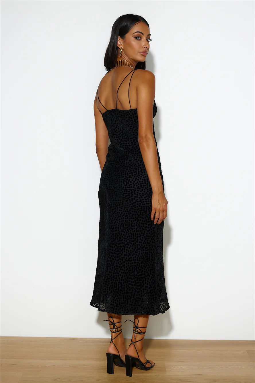 Textured Feels Maxi Dress Black