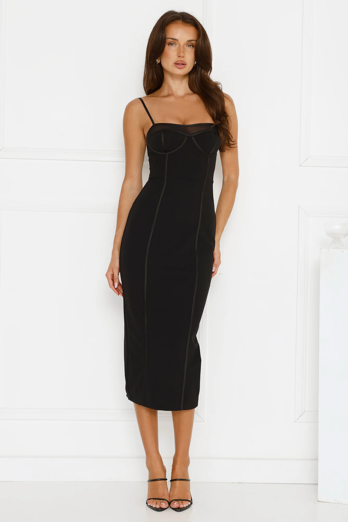 Vintage Desire Midi Dress Black