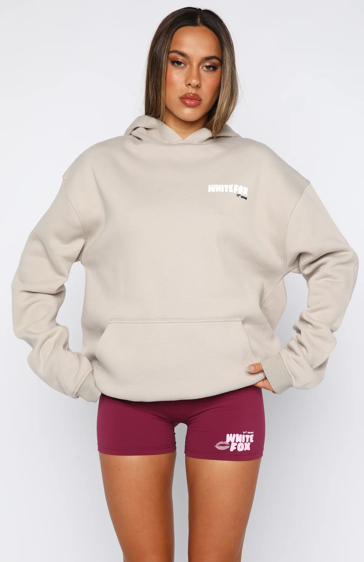 11th Street She's So Lucky Oversized Hoodie Moon Kiss