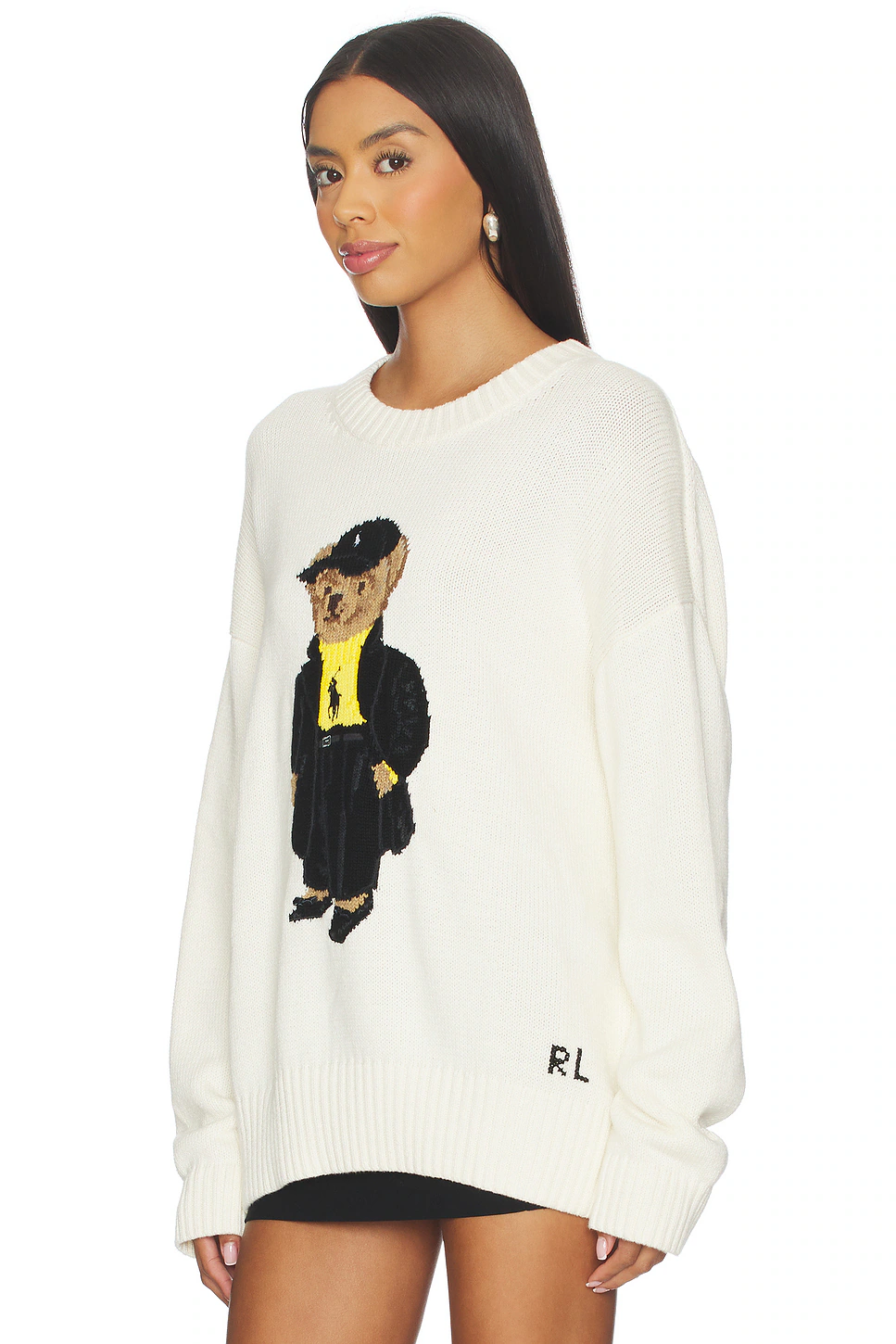 Polo Bear Cotton Crewneck Sweater