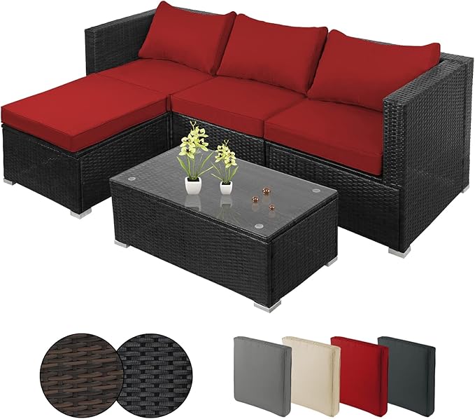 Montafox 12-piece polyrattan lounge garden furniture