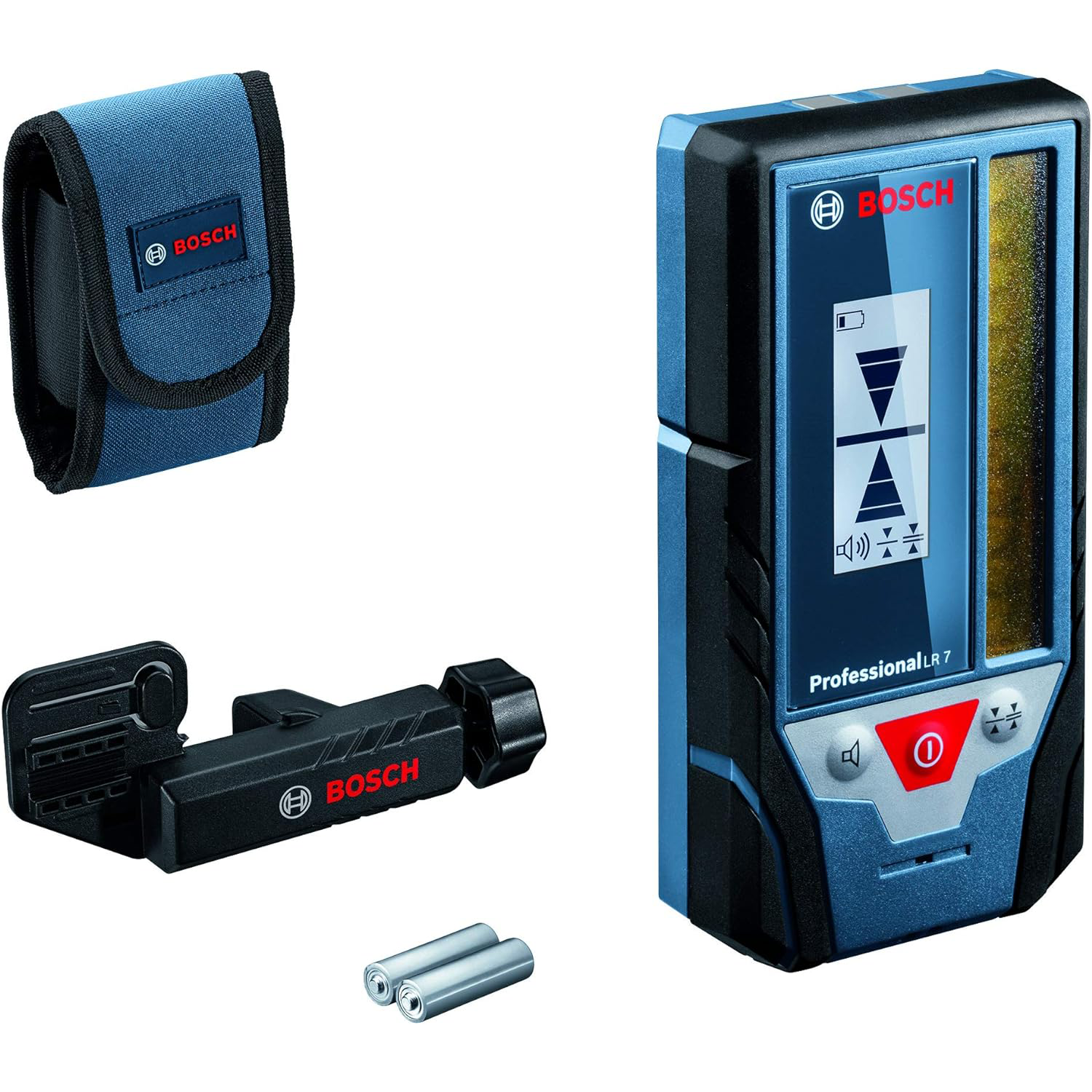 Bosch Professional 12V System Laser Lignes GLL 3-80 CG – Cellule de Réception LR 7 (Faisceau Rouge et Vert, 2 Piles 1,5 V AAA, Portée : 5-50 m, Housse de Protection)