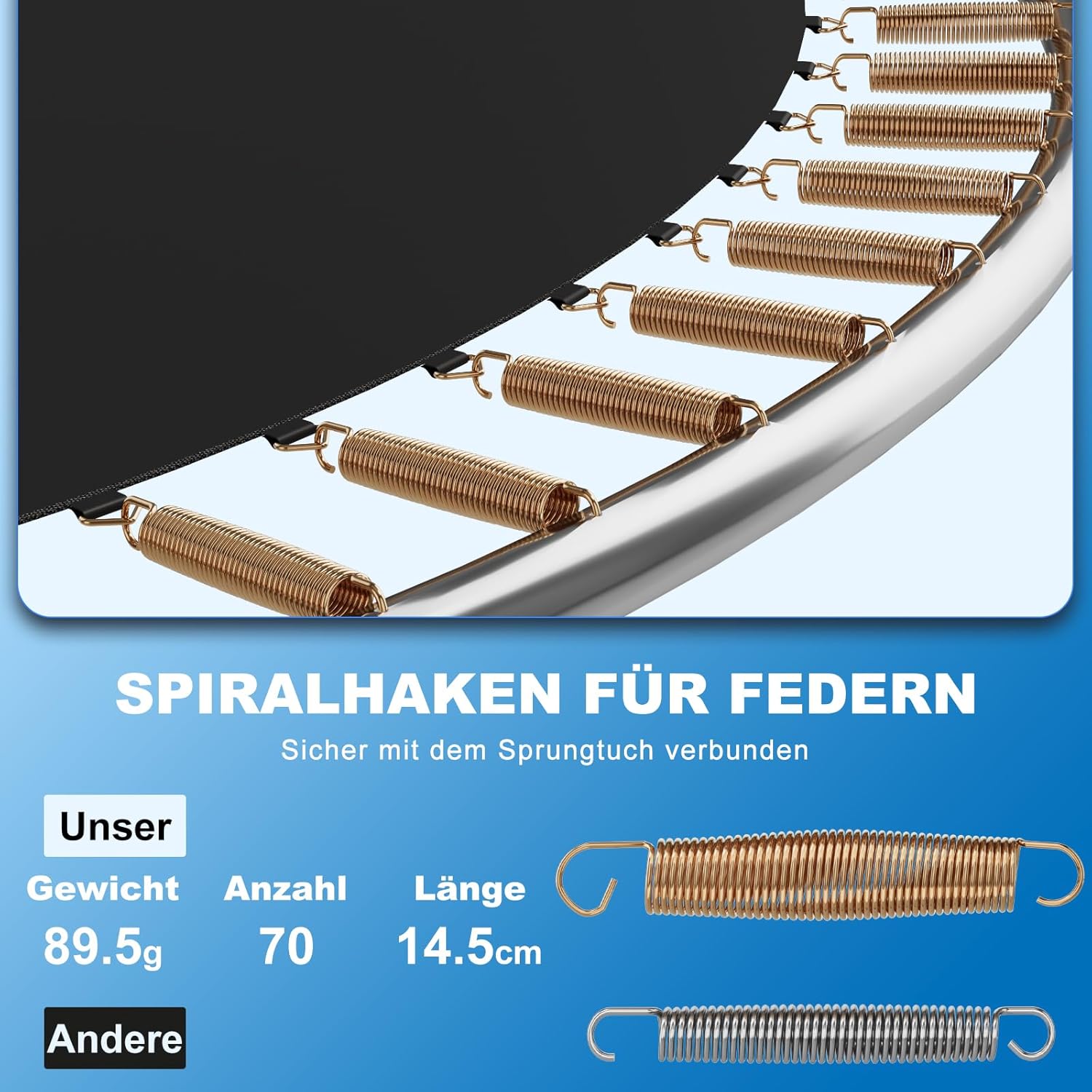 Devoko Trampolin Outdoor Ø 366 cm Indoor Trampolin Kinder Gartentrampoline, Komplettset mit Schuhnetz, Leiter, Randabdeckung, Sicherheitsnetz, Belastbarkeit 150 kg