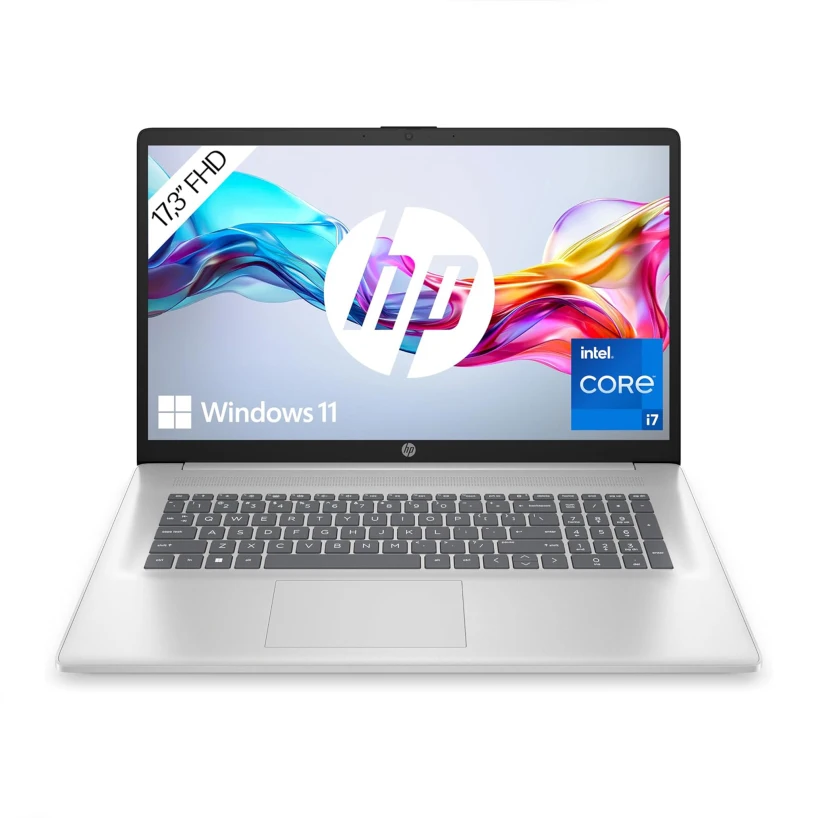 HP Laptop 17 with Intel Core i7-1355U | 17.3 Inch FHD Display | 16 GB DDR4 RAM | 1 TB SSD