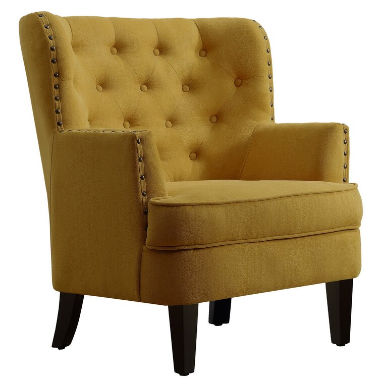 Brogyn 30'' Wide Tufted Wingback Chair