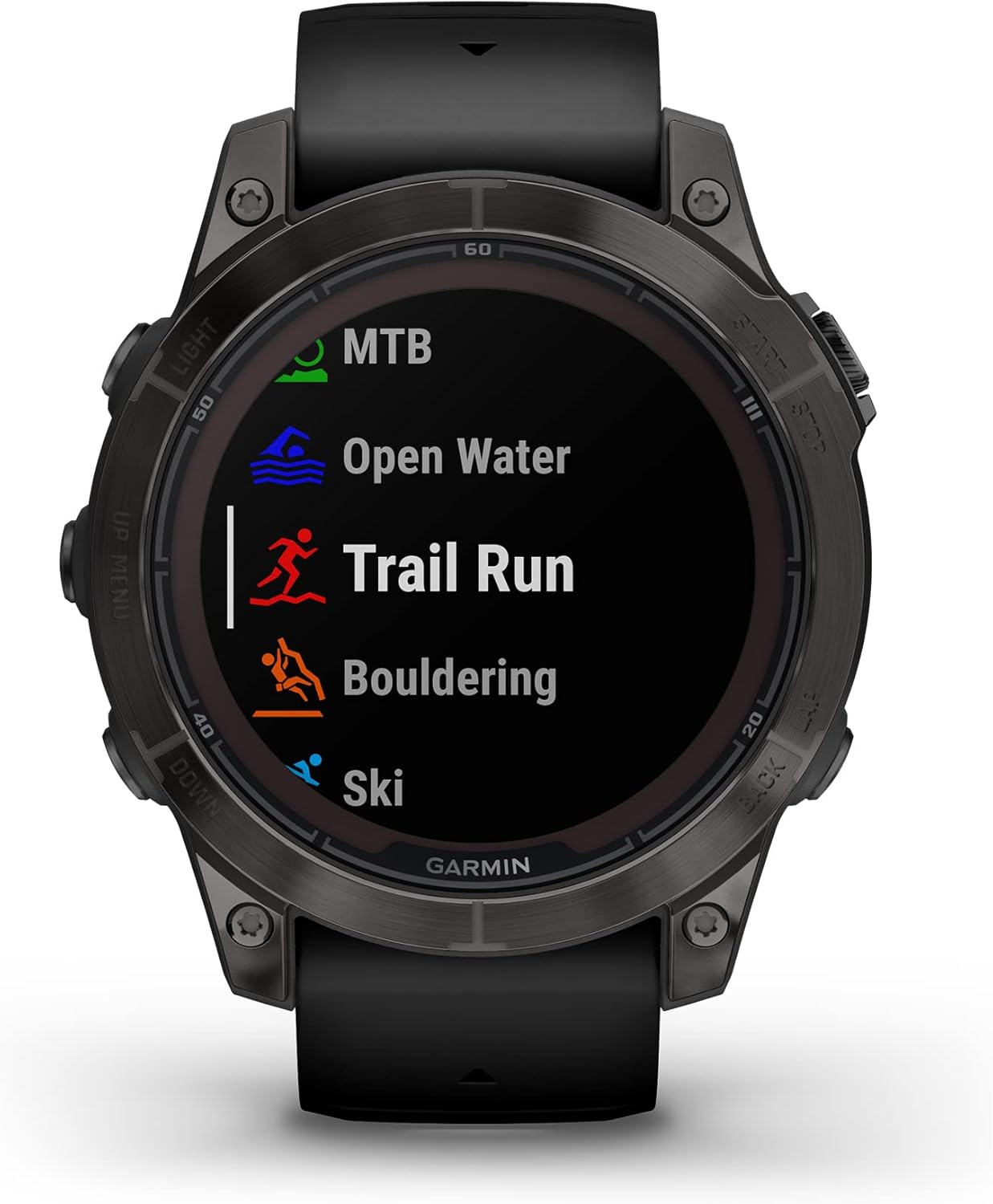 Garmin fēnix 7X Pro Sapphire Solar, Multisport GPS Smartwatch, Built-in Flashlight, Solar Charging Capability, 010-02778-10, Black