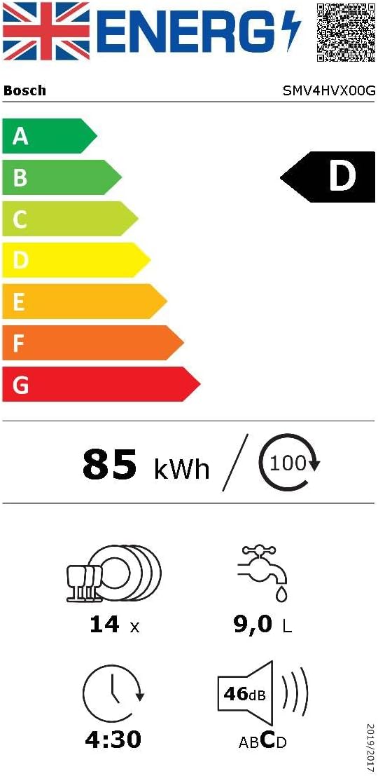 Bosch SMV4HVX00G Series 4