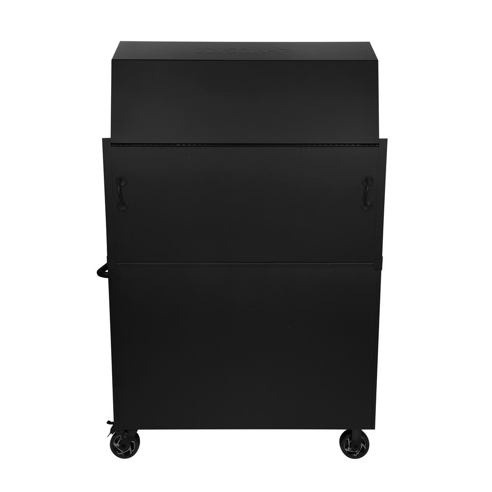 Industrial 52 In. W X 21.5 In. D 15-Drawer Tool Chest And Rolling Cabinet Combo With LED Light In Matte Black