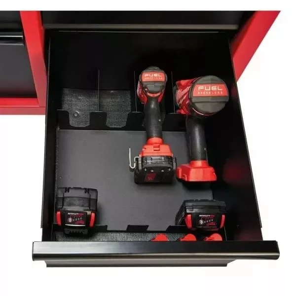 46 IN. 8-DRAWER ROLLER CABINET TOOL CHEST IN RED/BLACK TEXTURED