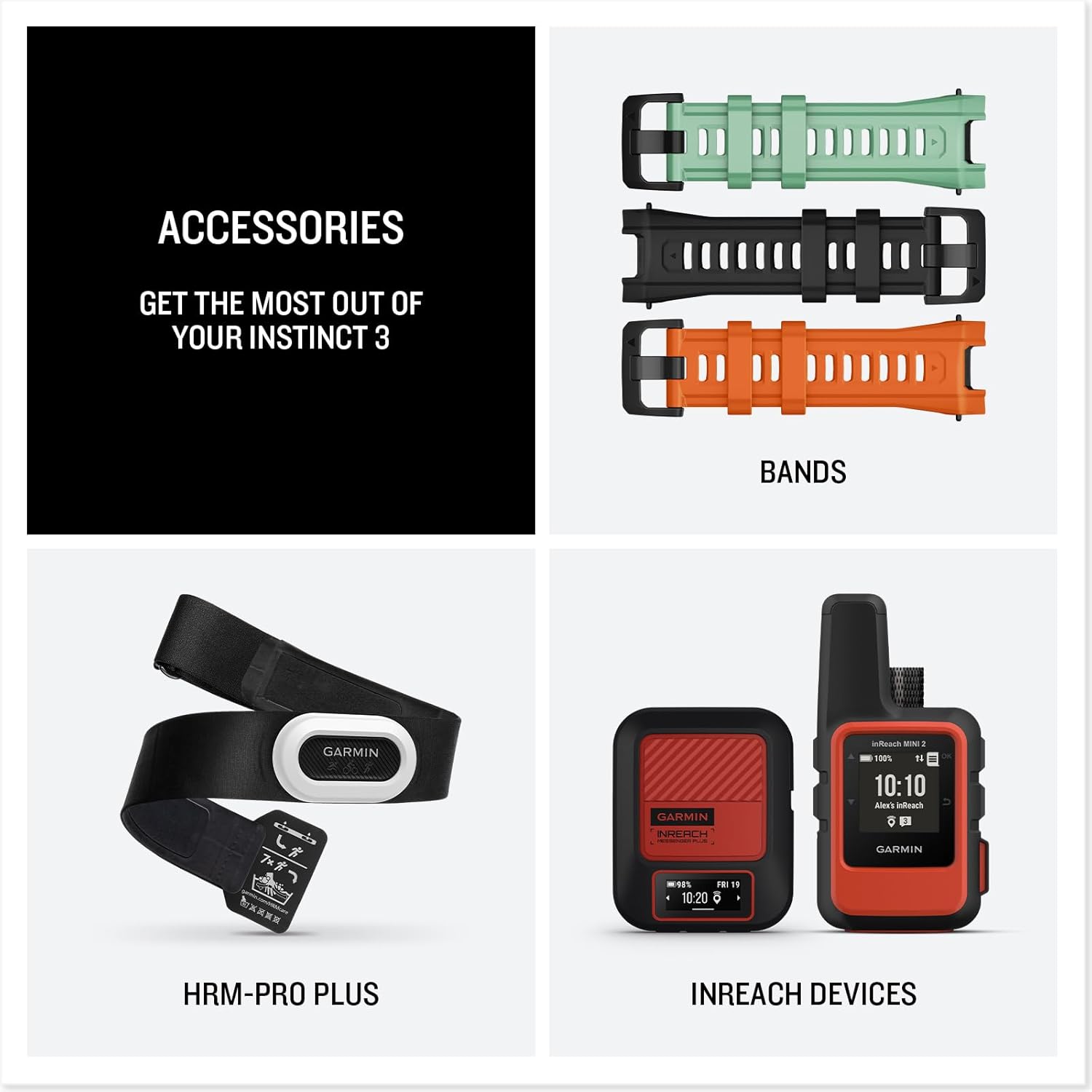 Garmin Instinct® 3 Tactical Edition, 50mm, Solar Charged Display, Rugged Outdoor GPS Smartwatch