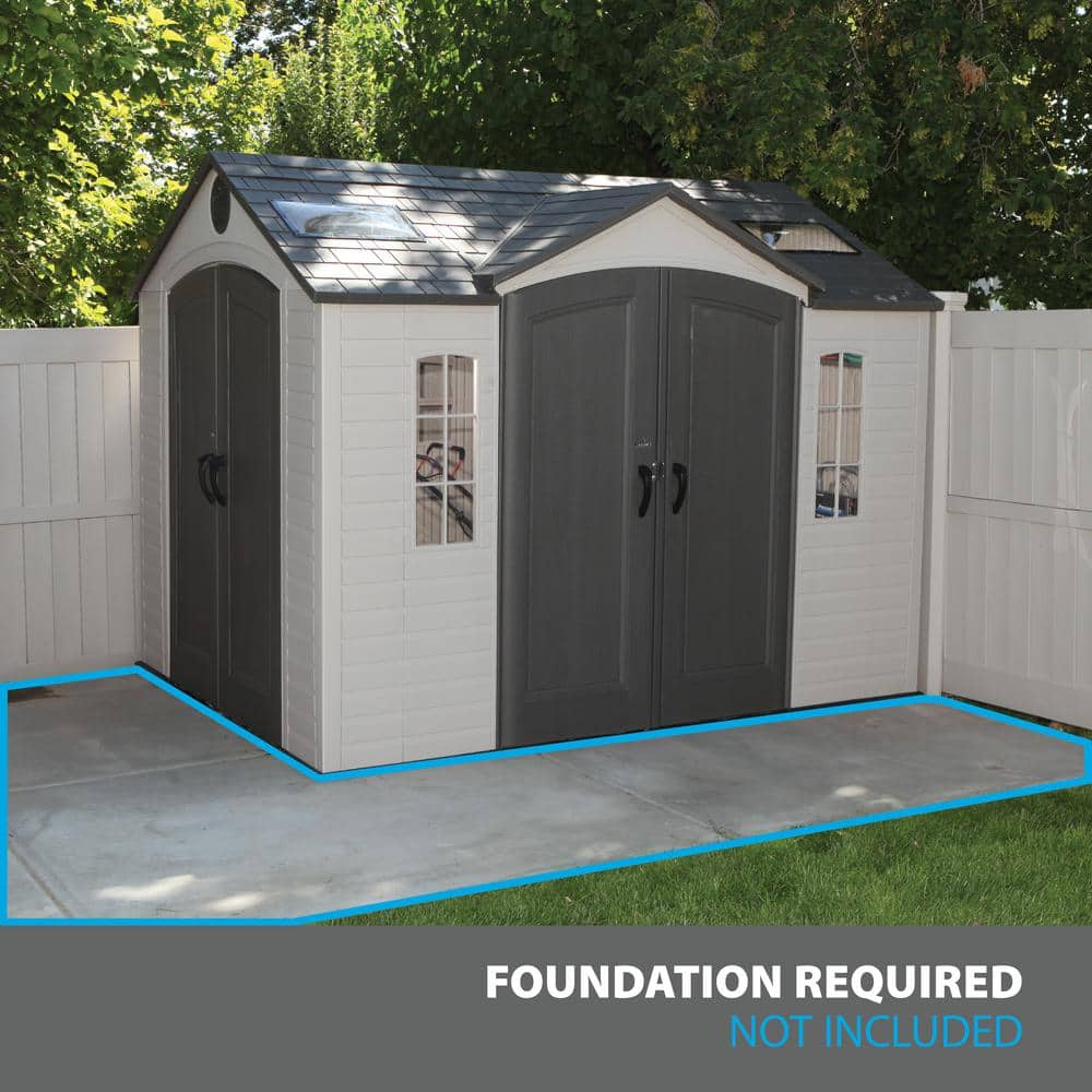 10 ft. x 8 ft. Resin Shed