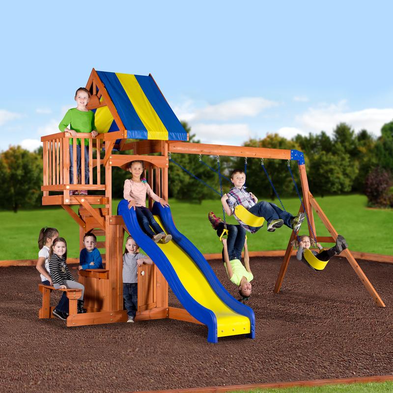 Peninsula Wooden Swing Set