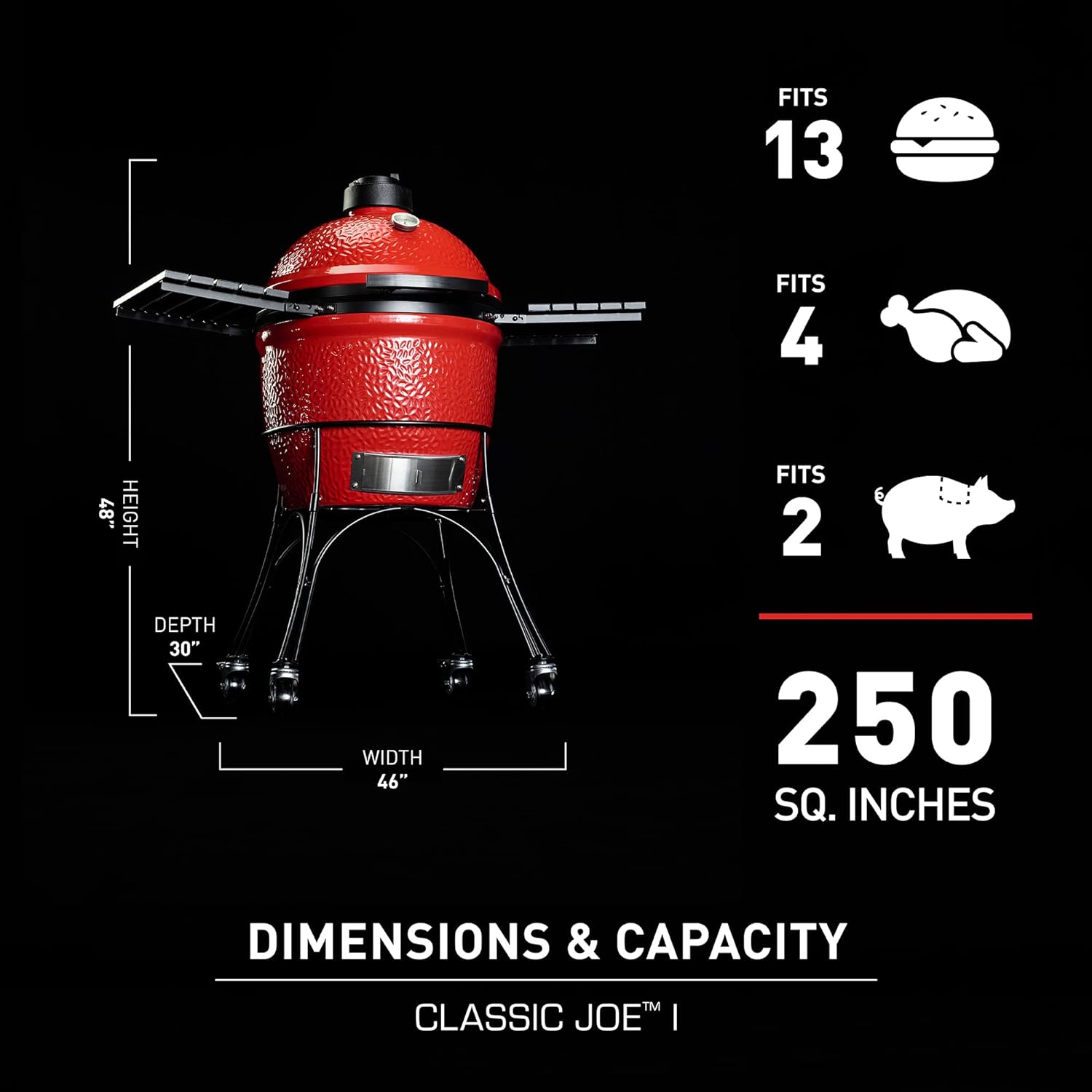 Joe Classic Joe Red Kamado and Barbecues
