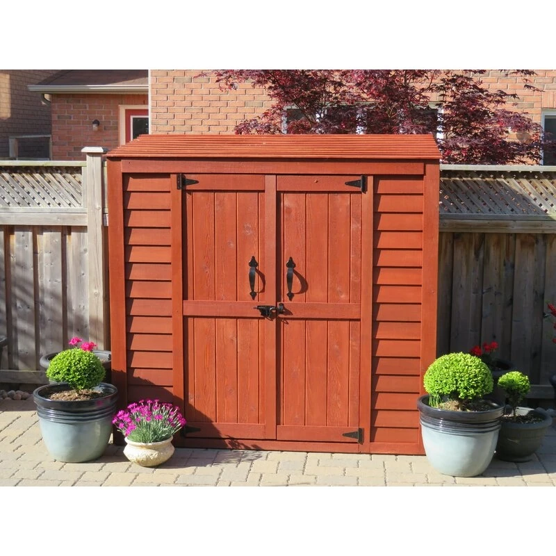 Today's Outdoor Living Large Garden Cabin 6' wide x 3' thick solid wood tool shed